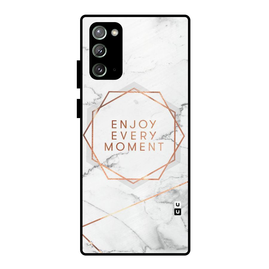 Enjoy Every Moment Metal Back Case for Galaxy Note 20