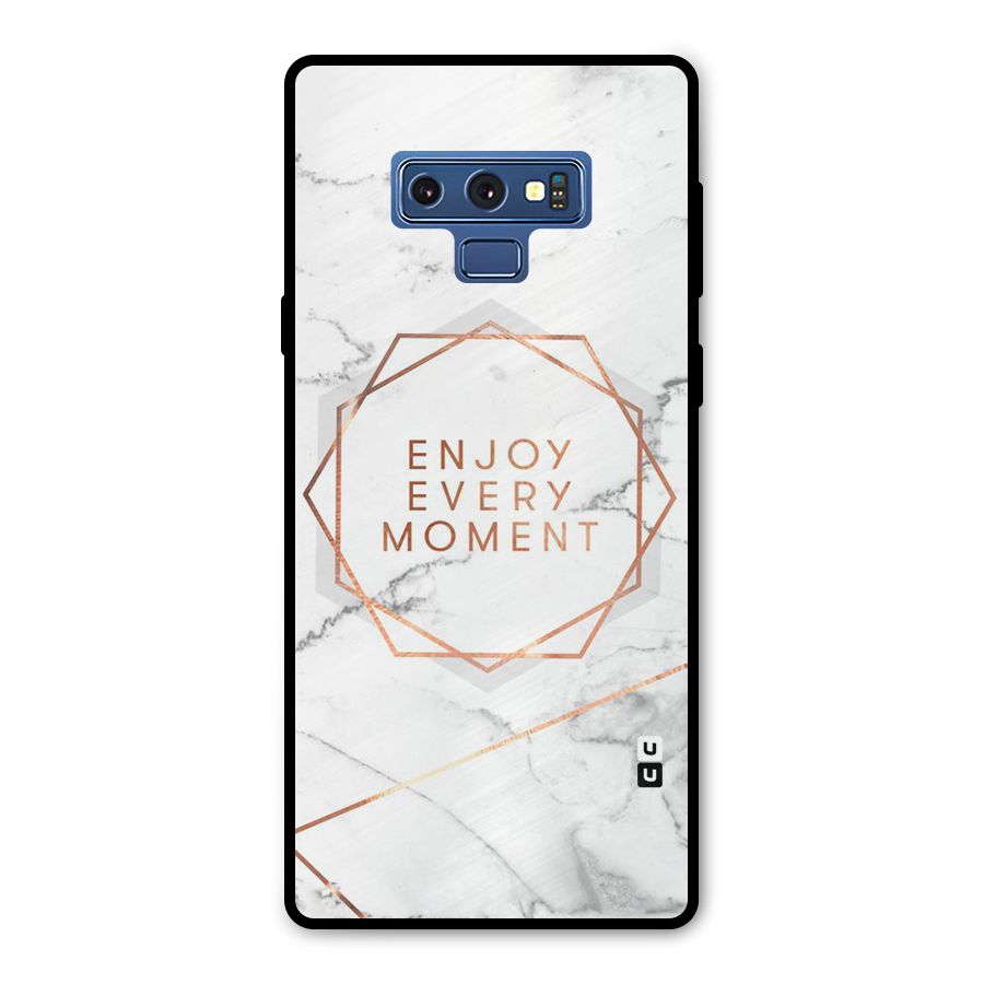 Enjoy Every Moment Metal Back Case for Galaxy Note 9