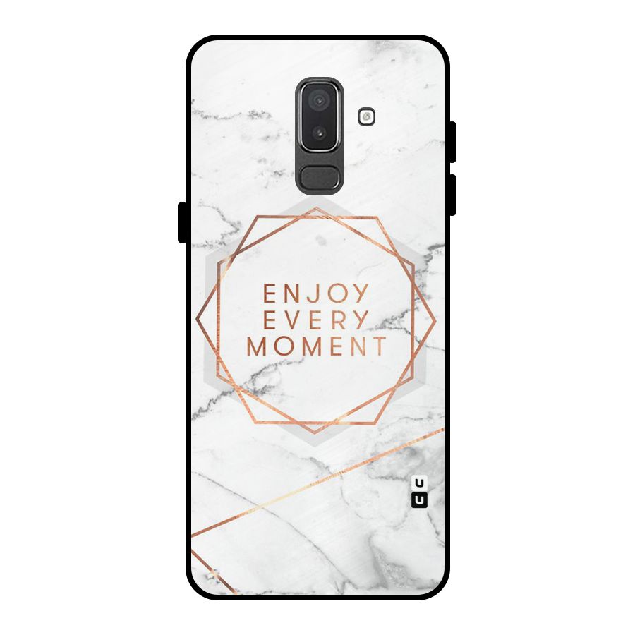 Enjoy Every Moment Metal Back Case for Galaxy On8 (2018)