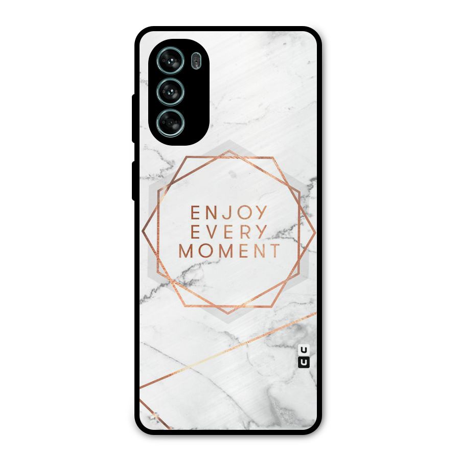 Enjoy Every Moment Metal Back Case for Moto G62