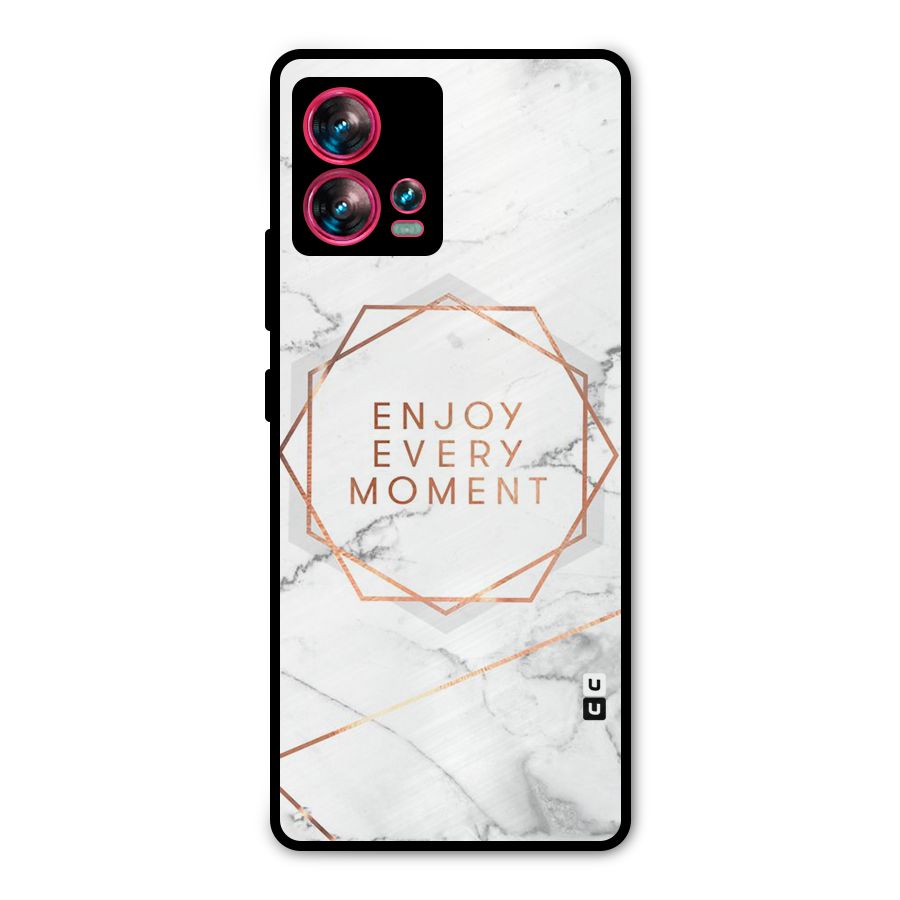 Enjoy Every Moment Metal Back Case for Motorola Edge 30 Fusion