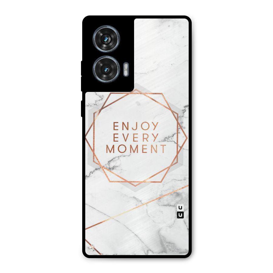 Enjoy Every Moment Metal Back Case for Motorola Edge 50 Fusion