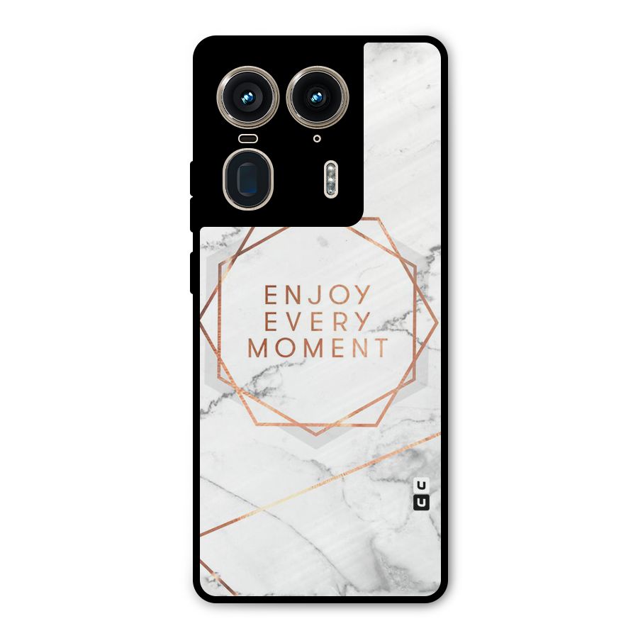 Enjoy Every Moment Metal Back Case for Motorola Edge 50 Ultra