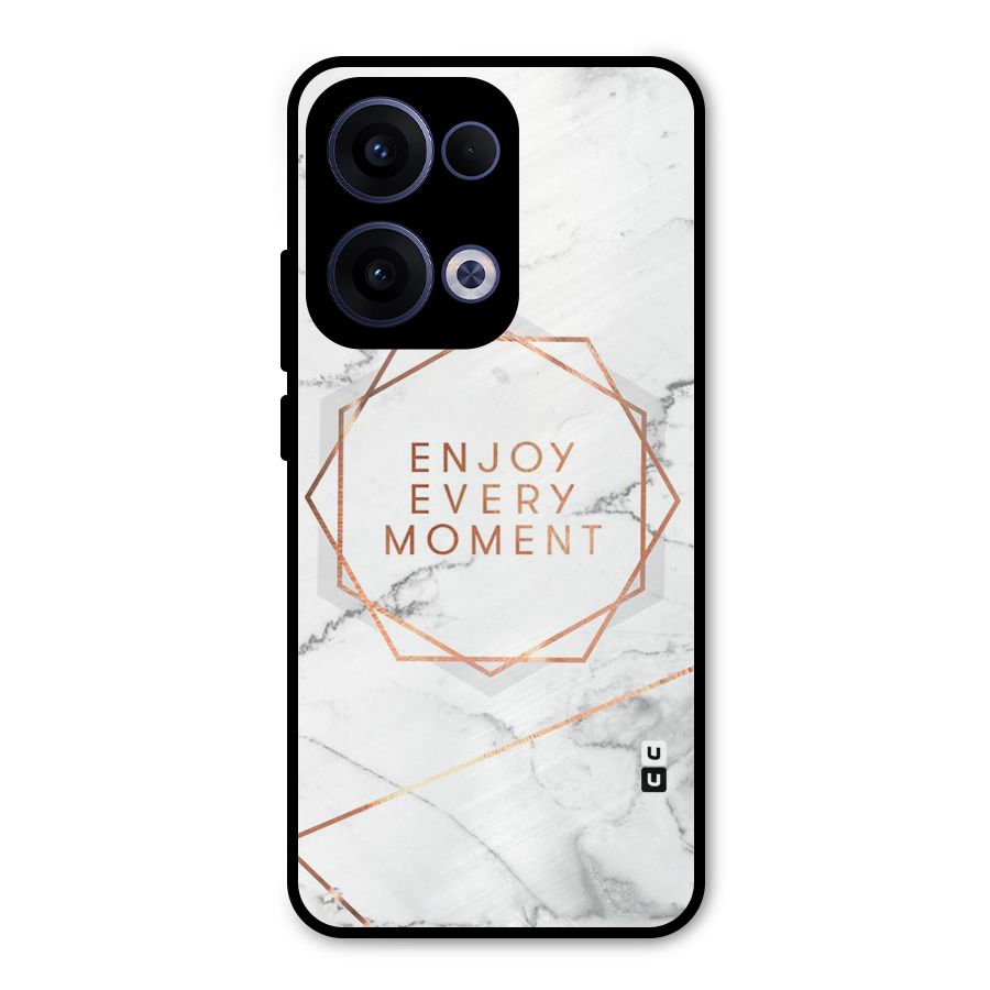 Enjoy Every Moment Metal Back Case for Oppo Reno13