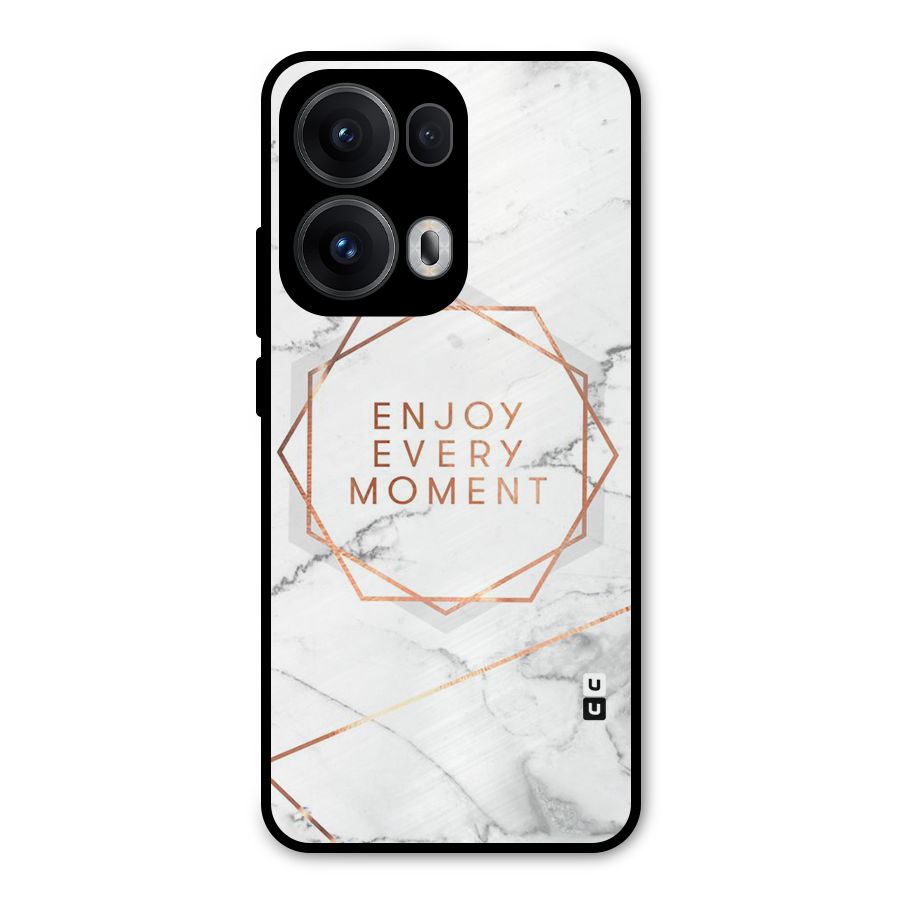 Enjoy Every Moment Metal Back Case for Oppo Reno13 Pro