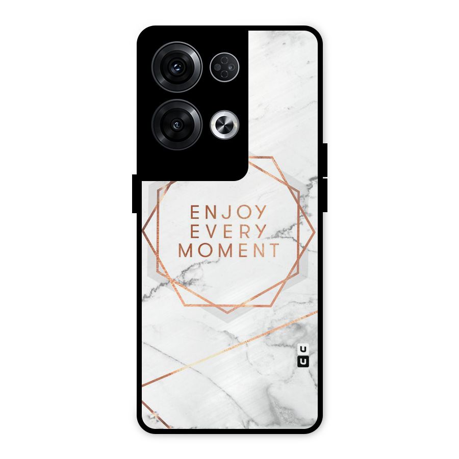 Enjoy Every Moment Metal Back Case for Oppo Reno8 Pro 5G