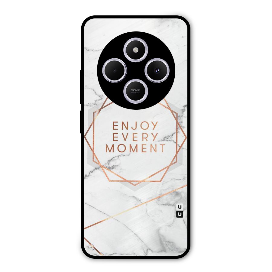 Enjoy Every Moment Metal Back Case for Poco C75 5G
