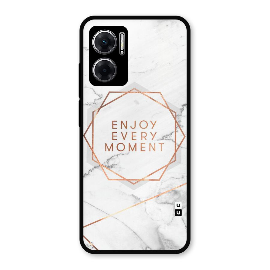 Enjoy Every Moment Metal Back Case for Redmi 11 Prime 5G