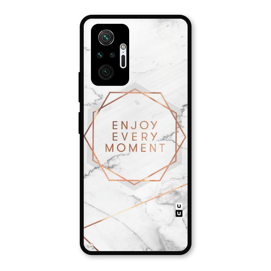 Enjoy Every Moment Metal Back Case for Redmi Note 10 Pro Max