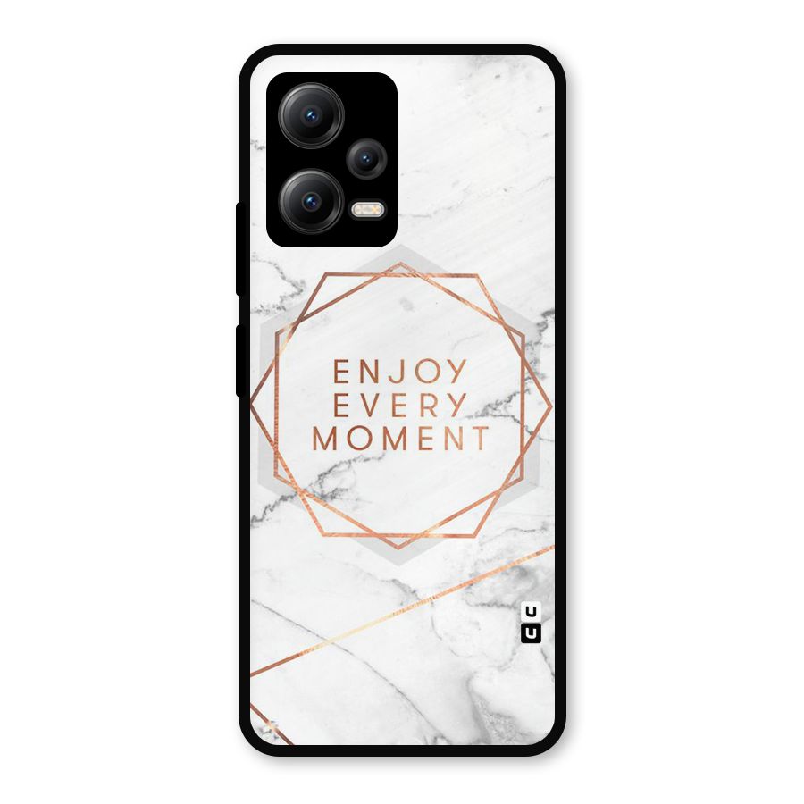 Enjoy Every Moment Metal Back Case for Redmi Note 12 5G