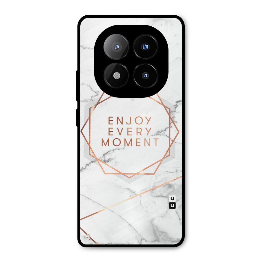 Enjoy Every Moment Metal Back Case for Redmi Note 14 Pro Plus 5G