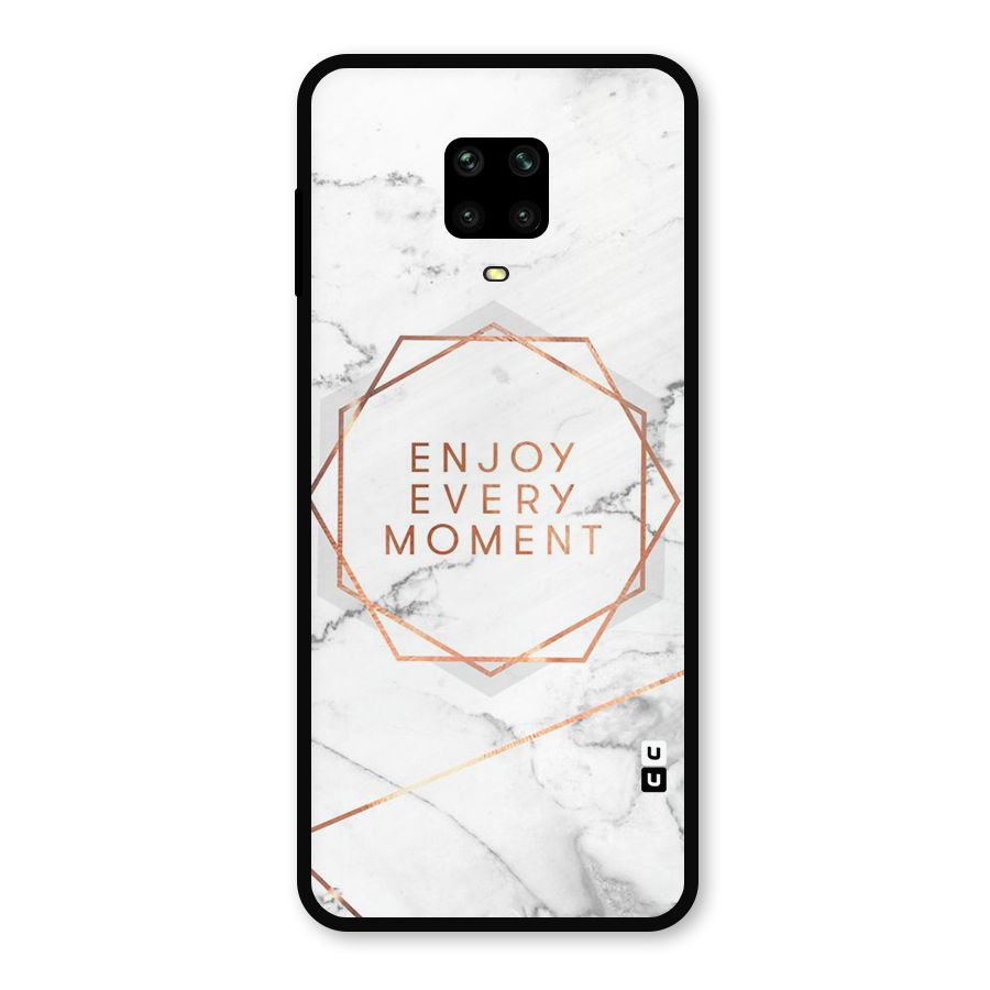 Enjoy Every Moment Metal Back Case for Redmi Note 9 Pro Max
