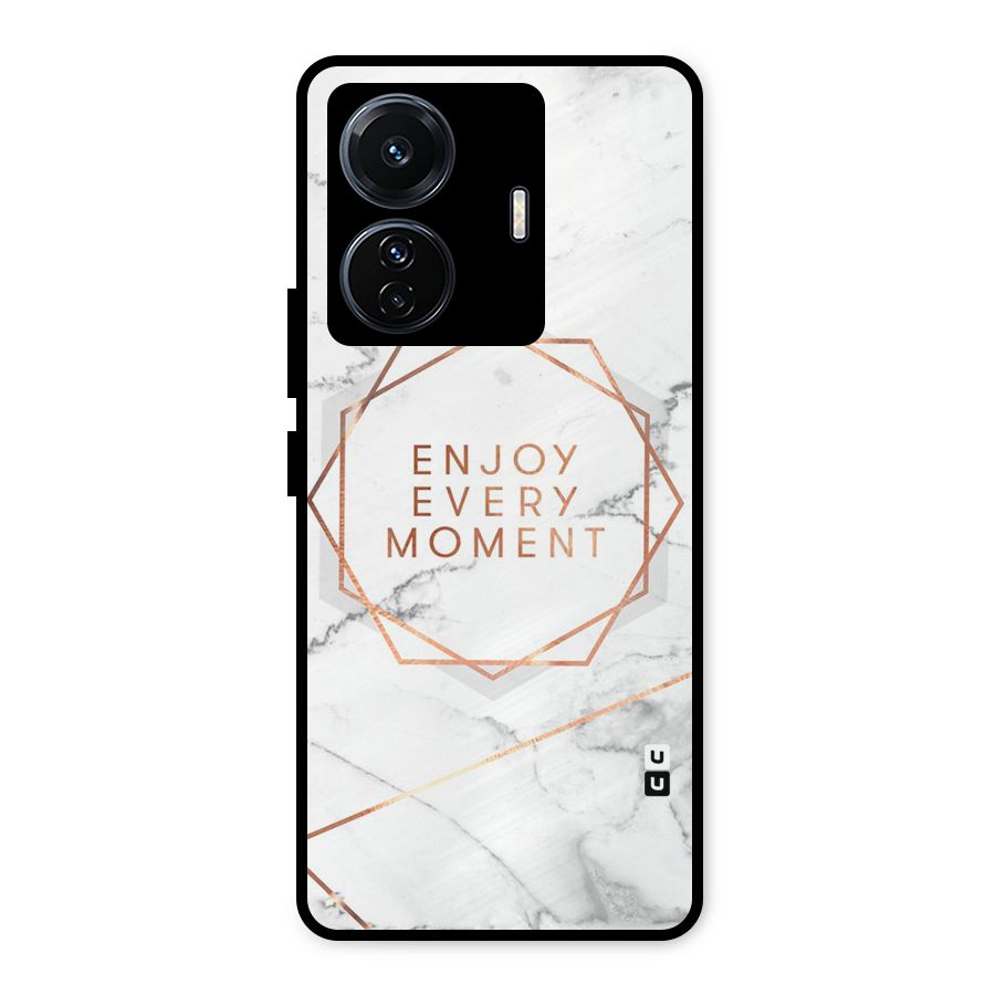 Enjoy Every Moment Metal Back Case for Vivo T1 Pro