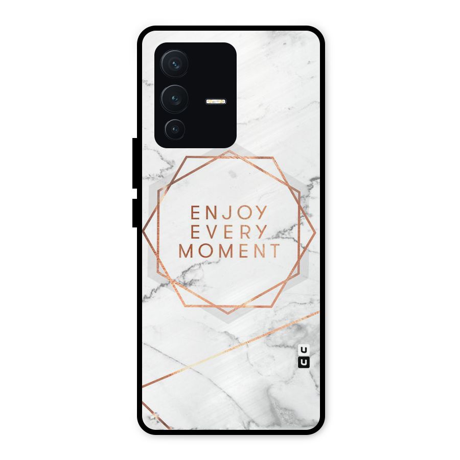 Enjoy Every Moment Metal Back Case for Vivo V23 5G