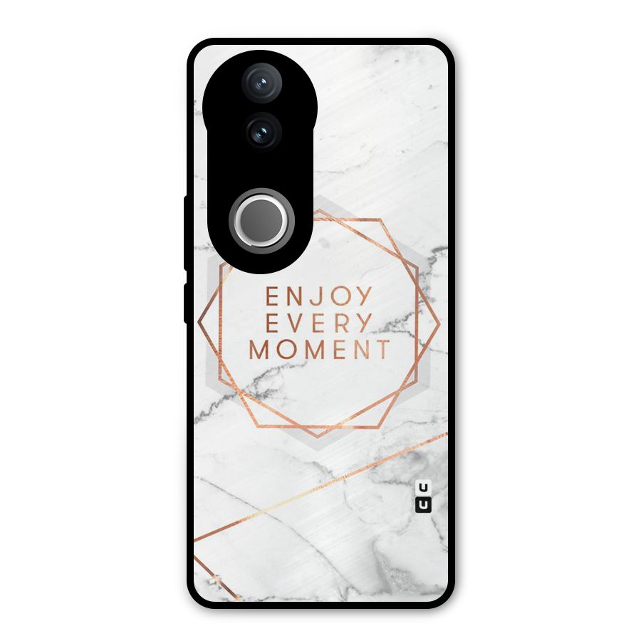 Enjoy Every Moment Metal Back Case for Vivo V50e