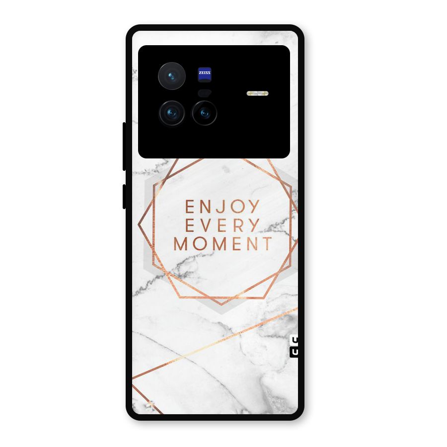 Enjoy Every Moment Metal Back Case for Vivo X80