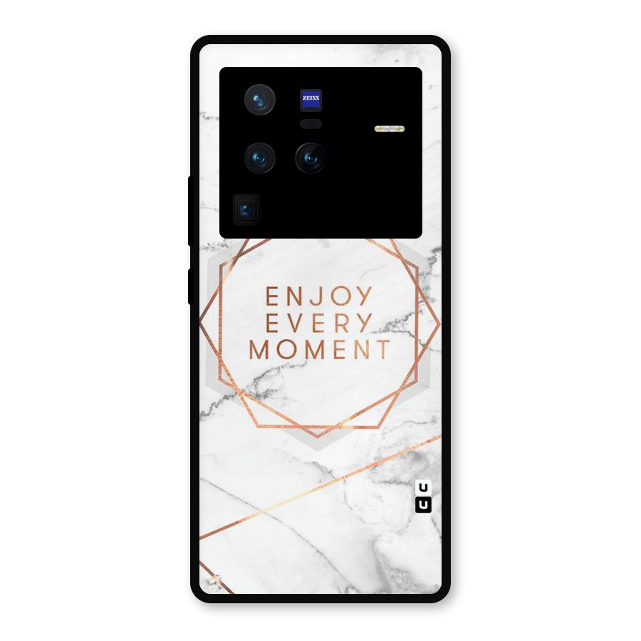 Enjoy Every Moment Metal Back Case for Vivo X80 Pro