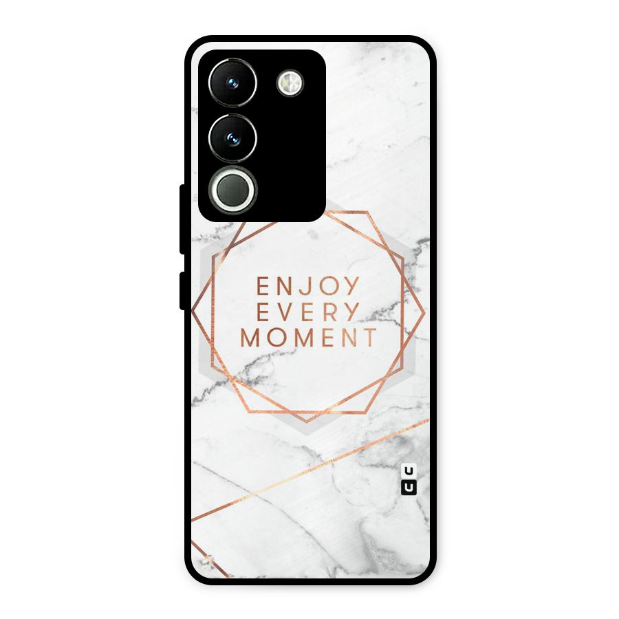 Enjoy Every Moment Metal Back Case for Vivo Y200