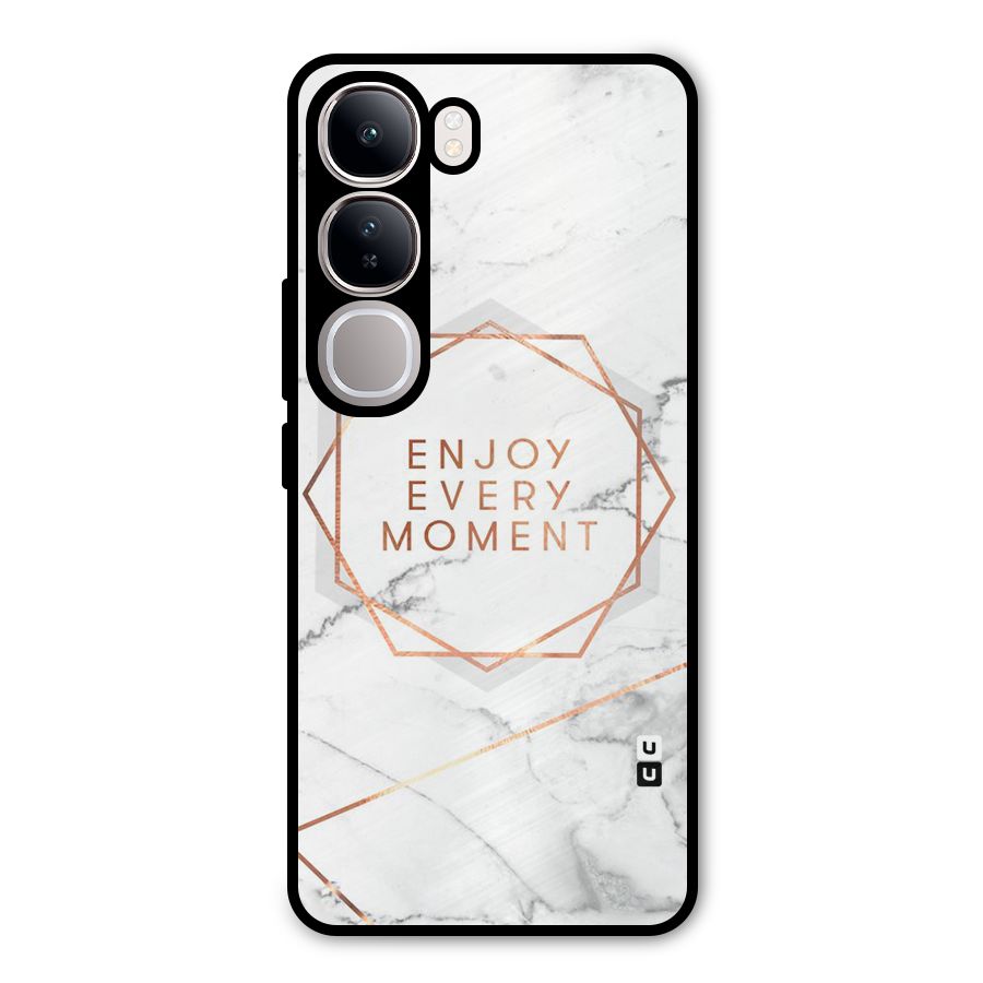 Enjoy Every Moment Metal Back Case for Vivo Y300