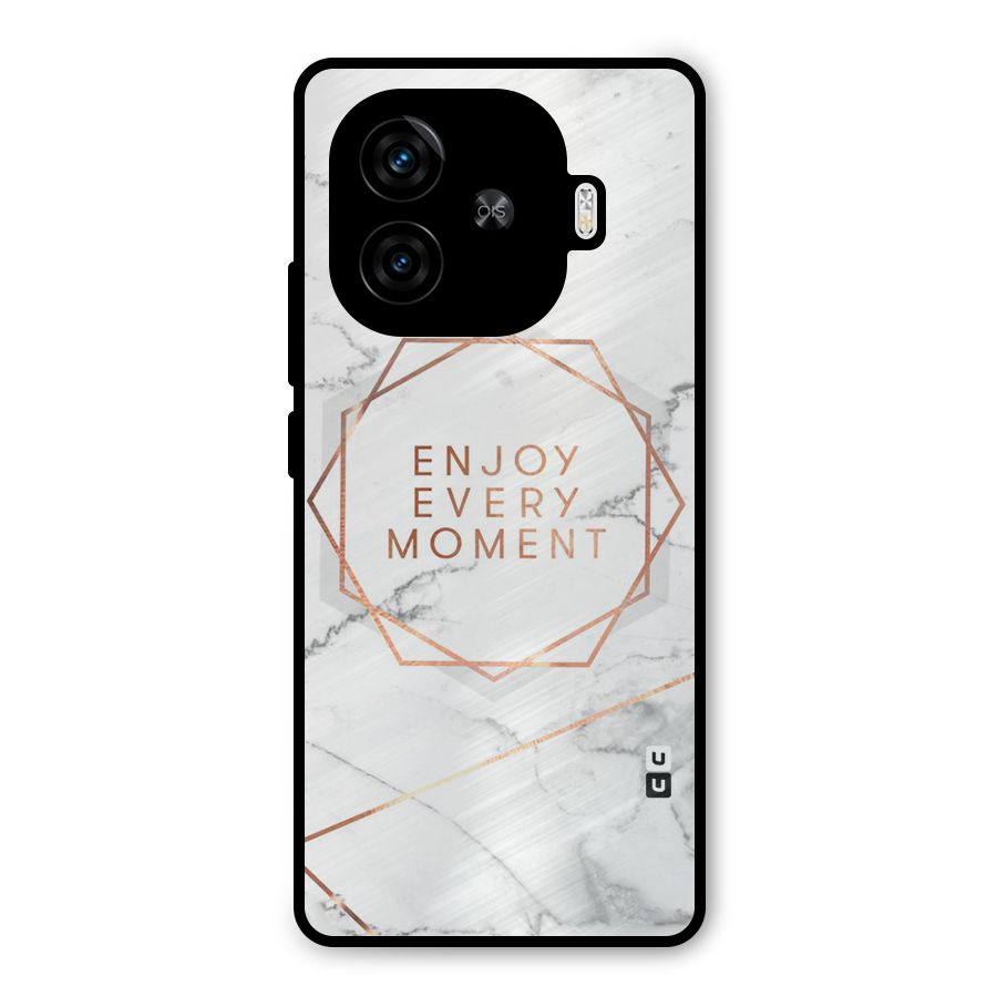 Enjoy Every Moment Metal Back Case for iQOO Z9 Turbo