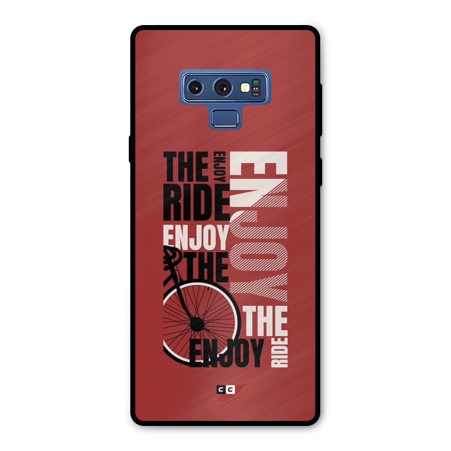 Enjoy The Ride Metal Back Case for Galaxy Note 9