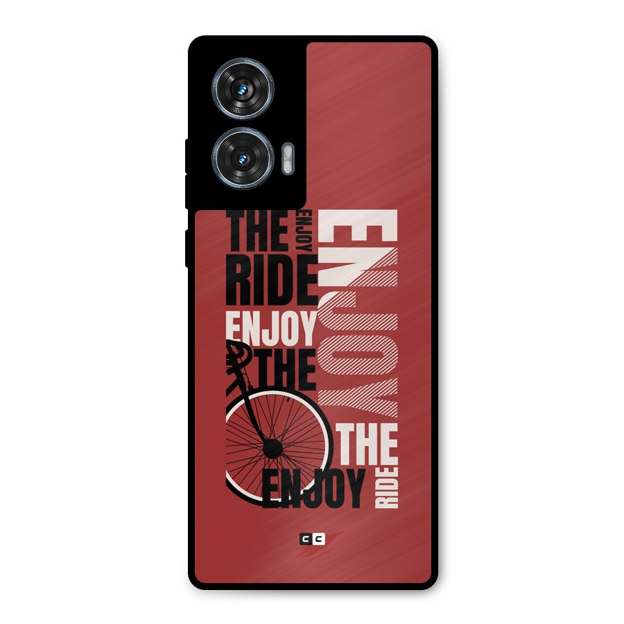 Enjoy The Ride Metal Back Case for Motorola Edge 50 Fusion