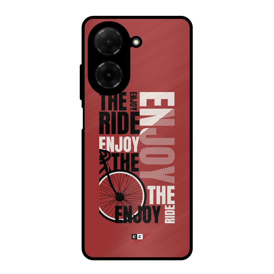 Enjoy The Ride Metal Back Case for Redmi A5 4G