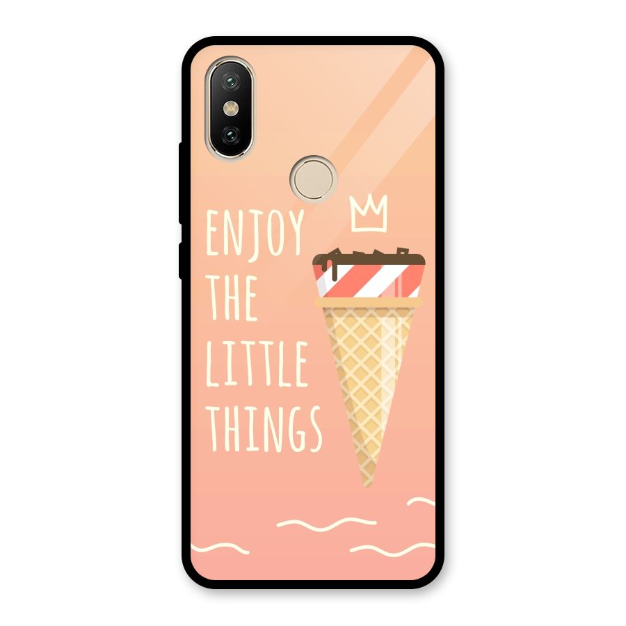 Enjoy the Little Things Glass Back Case for Redmi A2