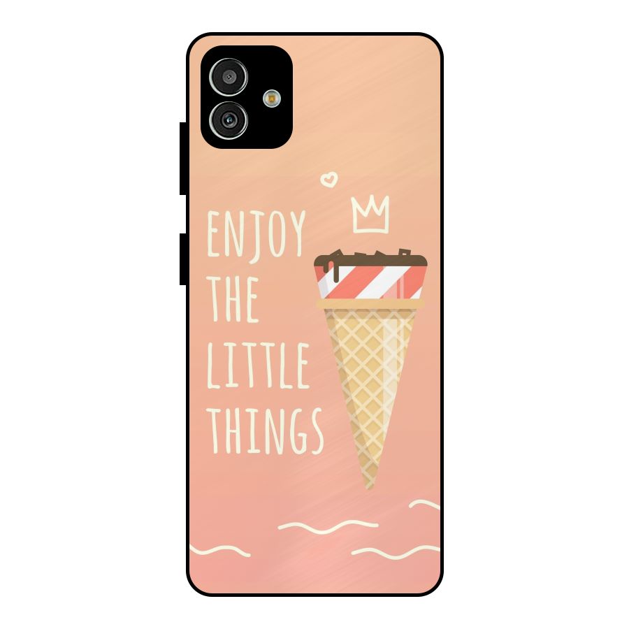 Enjoy the Little Things Metal Back Case for Galaxy M13 5G
