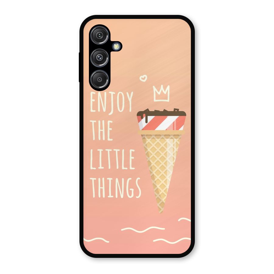 Enjoy the Little Things Metal Back Case for Galaxy M34 5G