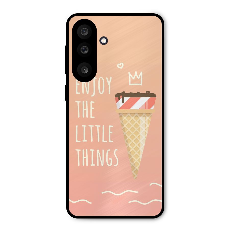 Enjoy the Little Things Metal Back Case for Galaxy M56