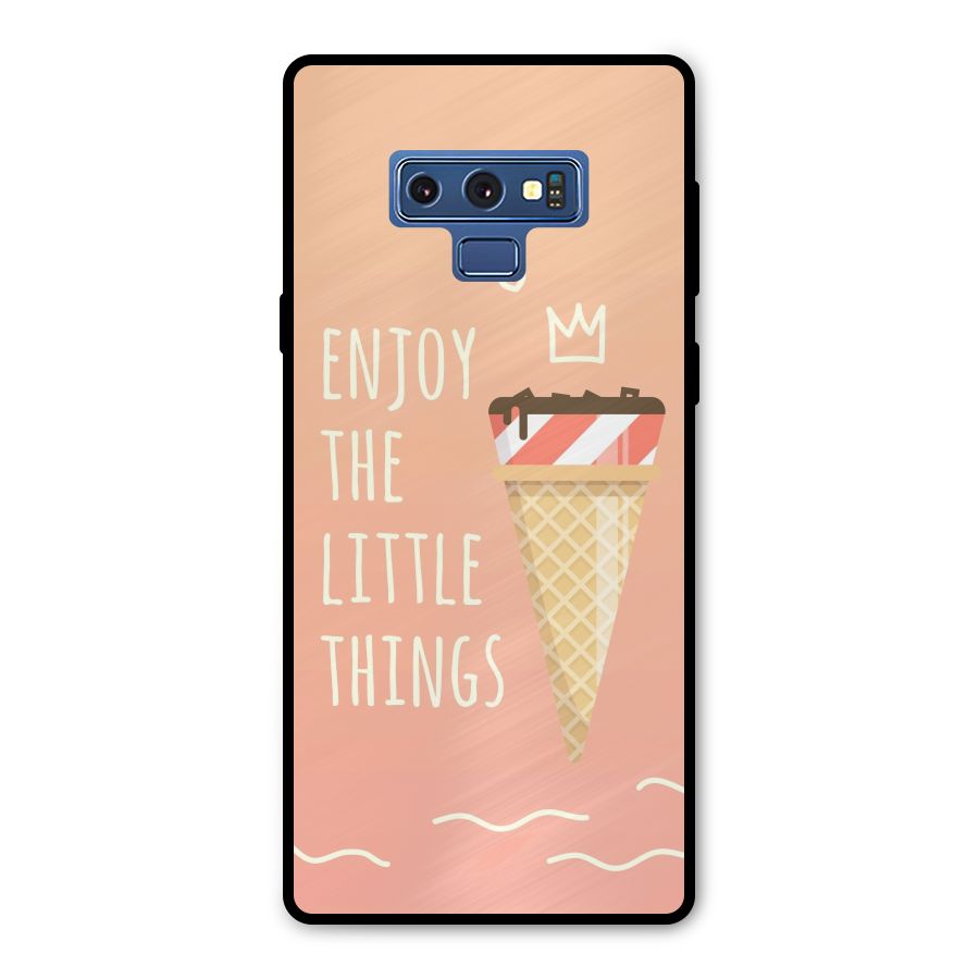 Enjoy the Little Things Metal Back Case for Galaxy Note 9
