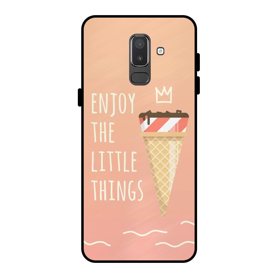 Enjoy the Little Things Metal Back Case for Galaxy On8 (2018)