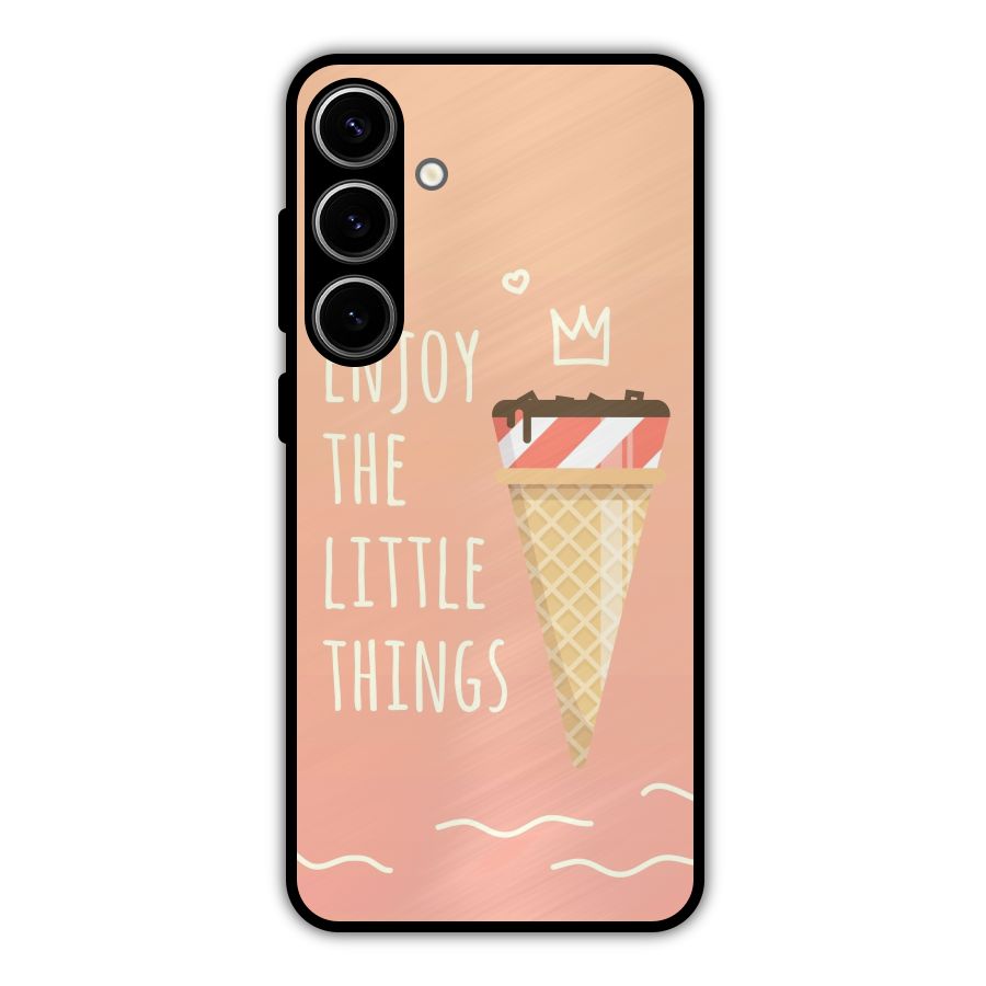 Enjoy the Little Things Metal Back Case for Galaxy S24 Plus