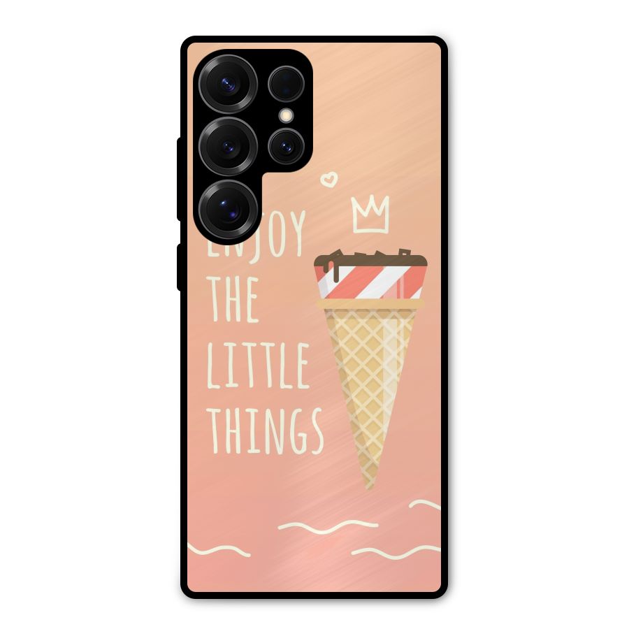 Enjoy the Little Things Metal Back Case for Galaxy S25 Ultra