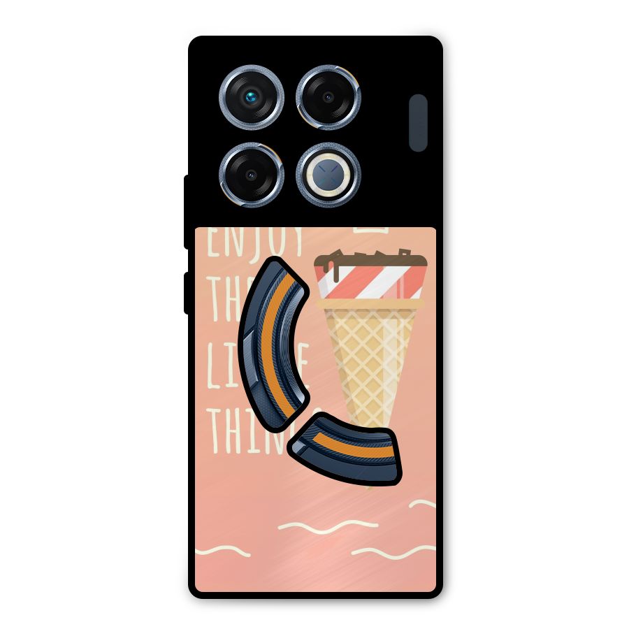 Enjoy the Little Things Metal Back Case for Infinix GT 20 Pro