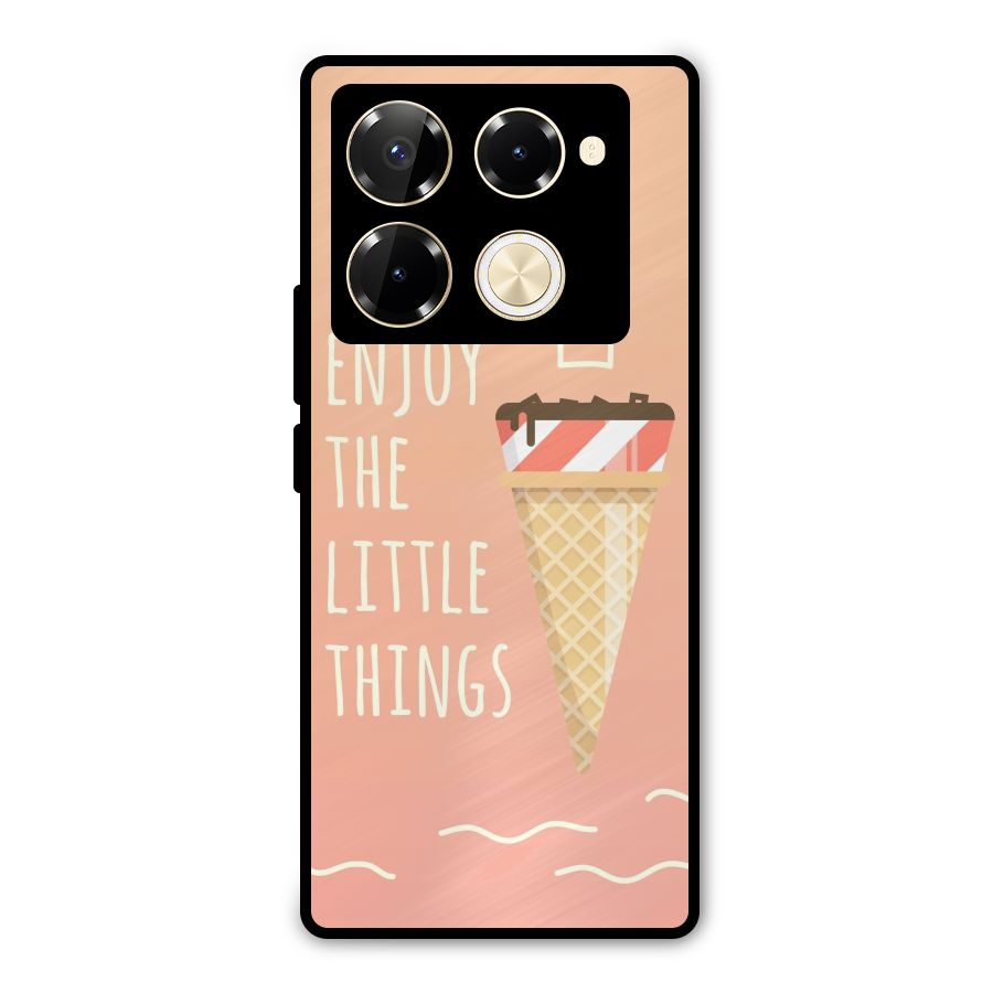 Enjoy the Little Things Metal Back Case for Infinix Note 40 Pro Plus