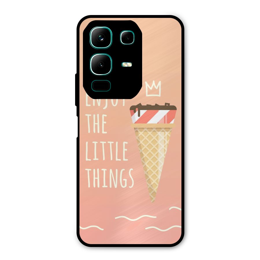 Enjoy the Little Things Metal Back Case for Infinix Note 50x