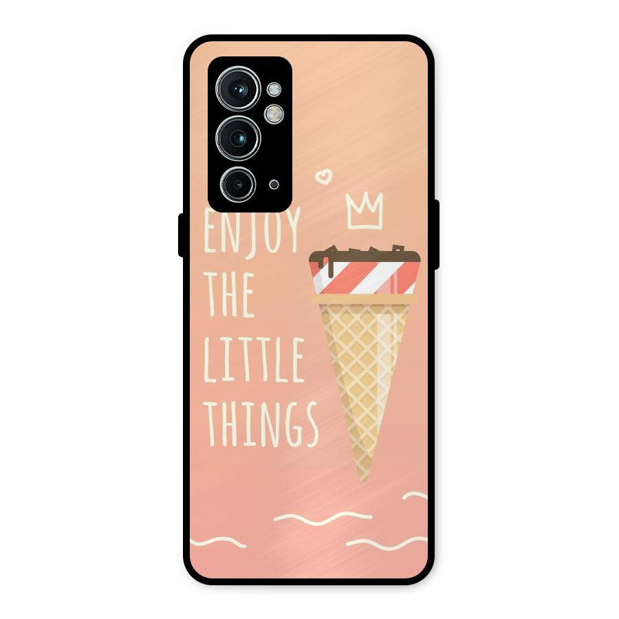 Enjoy the Little Things Metal Back Case for OnePlus 9RT 5G