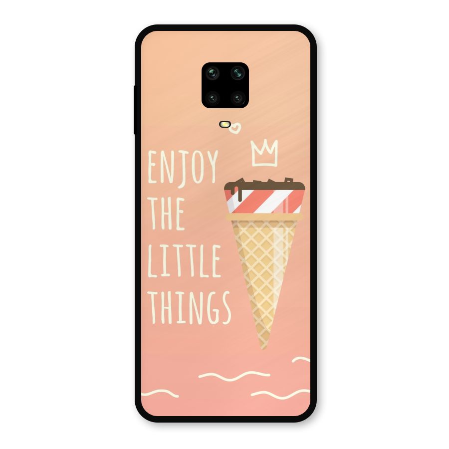 Enjoy the Little Things Metal Back Case for Redmi Note 10 Lite