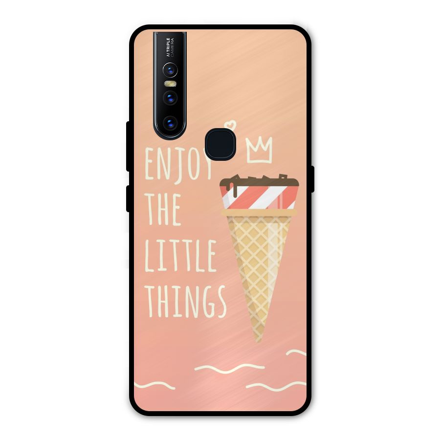 Enjoy the Little Things Metal Back Case for Vivo V15