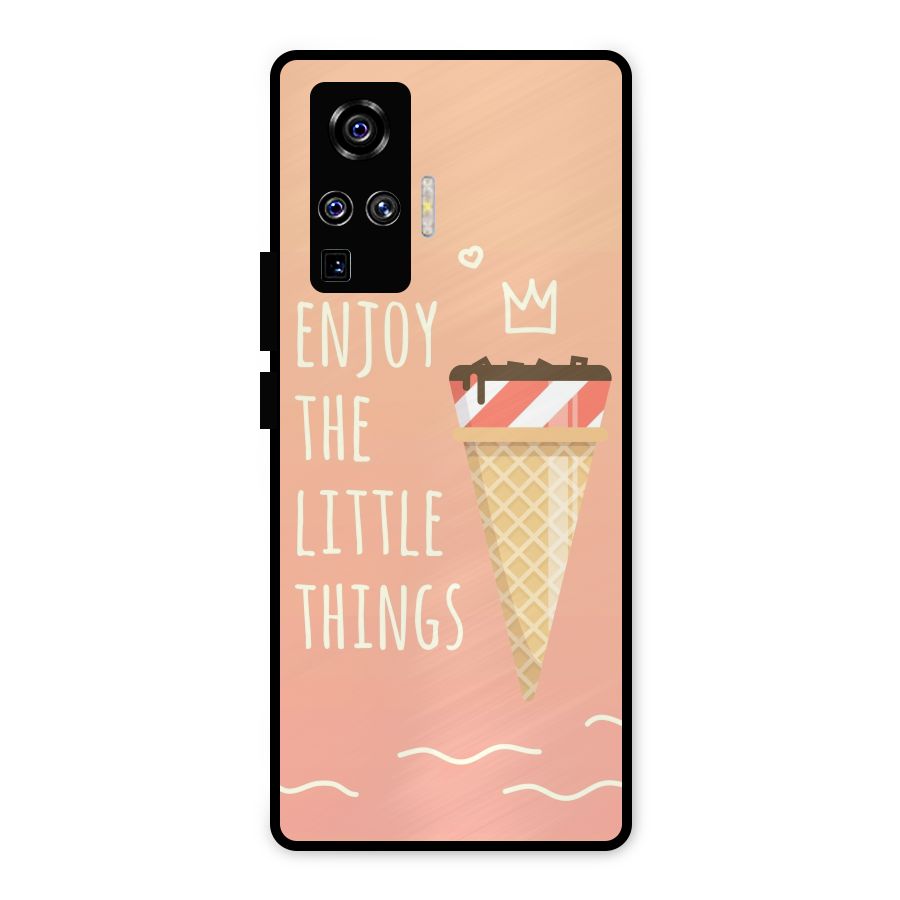 Enjoy the Little Things Metal Back Case for Vivo X50 Pro