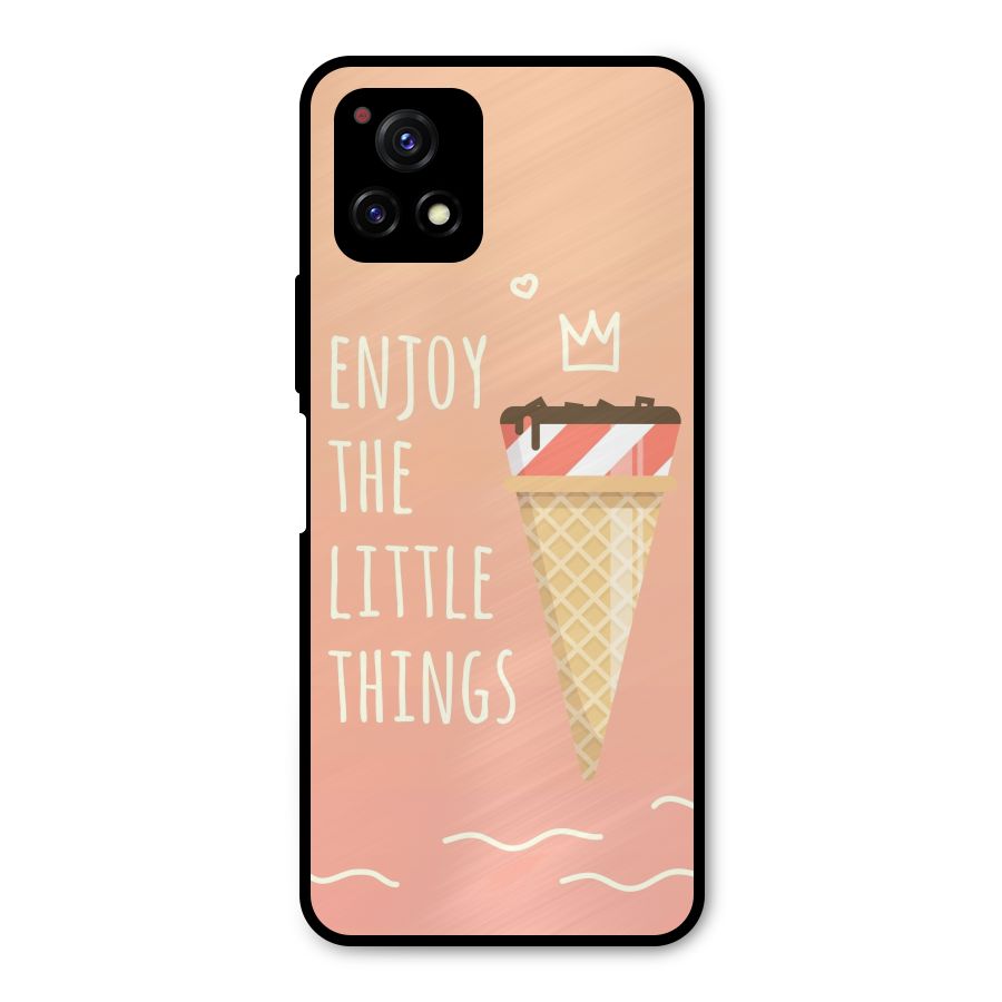 Enjoy the Little Things Metal Back Case for Vivo Y72 5G