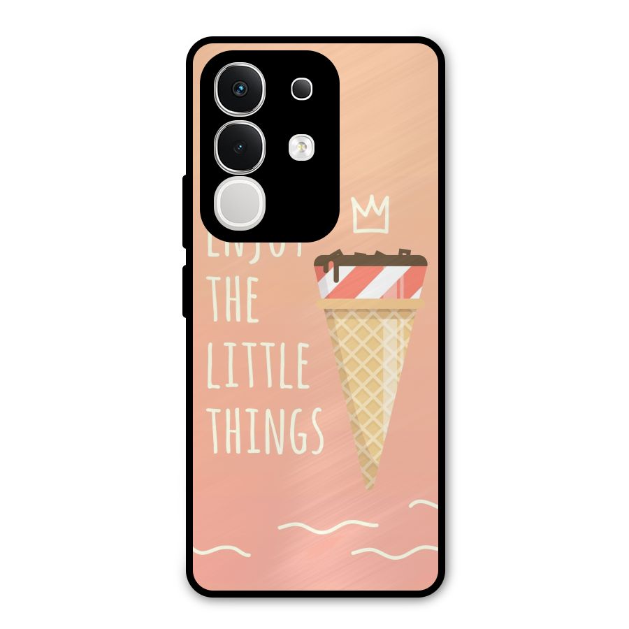 Enjoy the Little Things Metal Back Case for iQOO Z10x