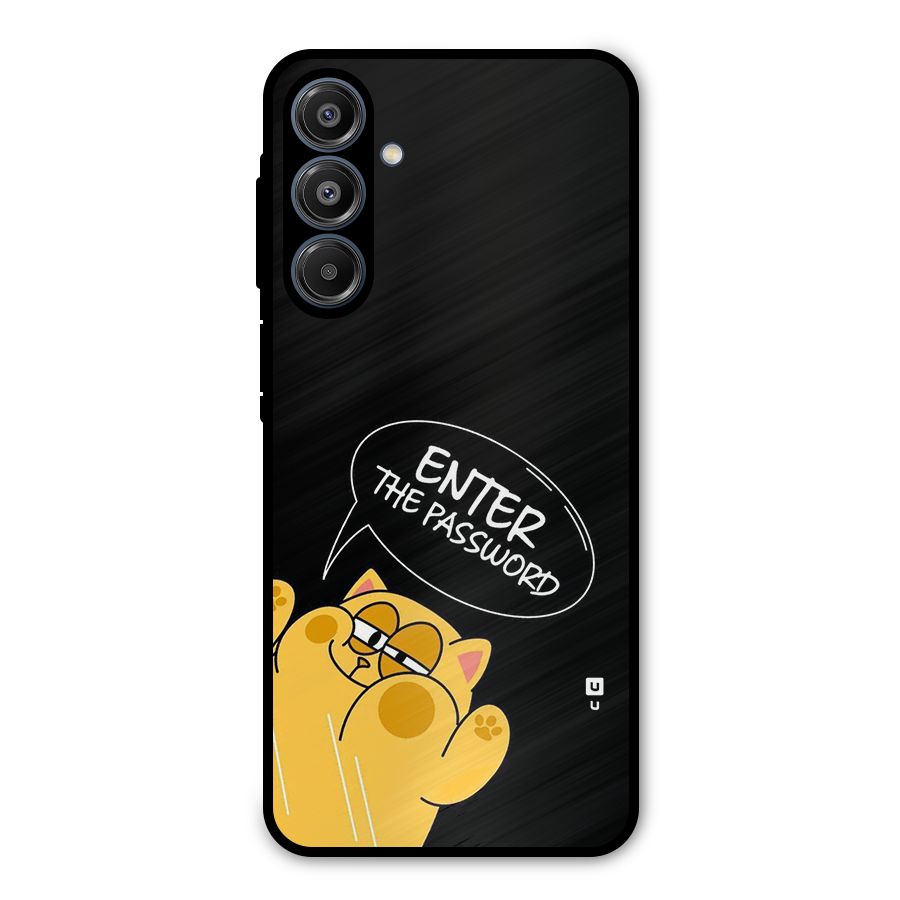 Enter The Password Metal Back Case for Galaxy A16 5G