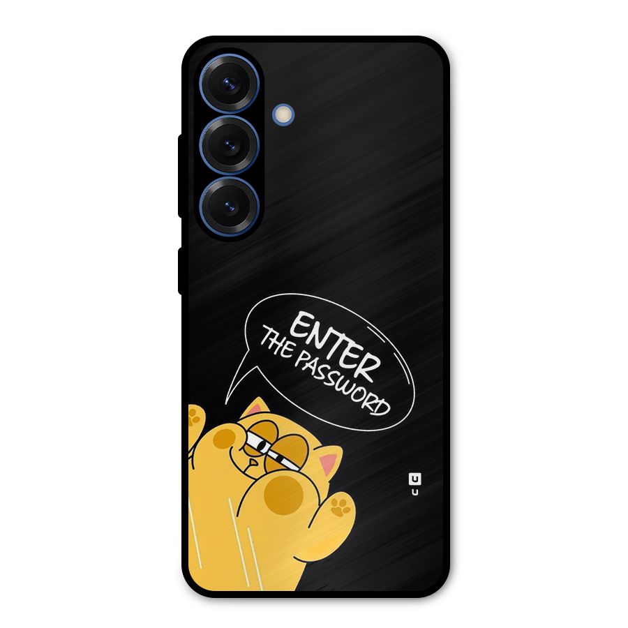 Enter The Password Metal Back Case for Galaxy S25