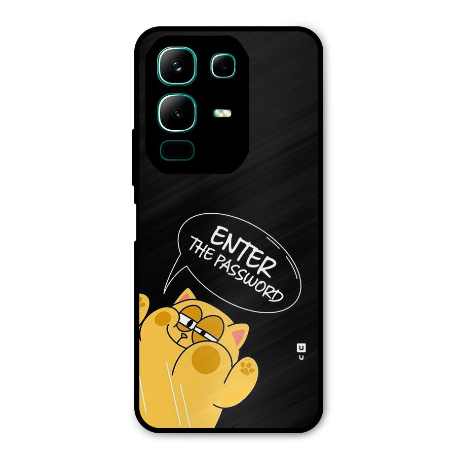 Enter The Password Metal Back Case for Infinix Note 50x