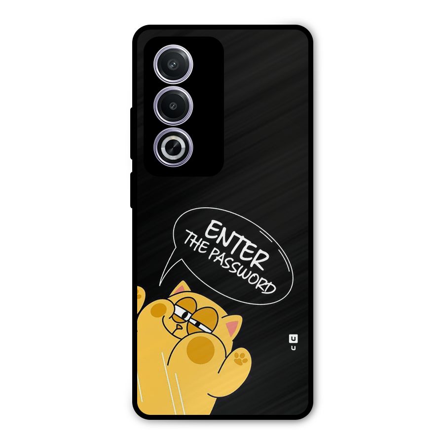 Enter The Password Metal Back Case for Oppo A3 Pro