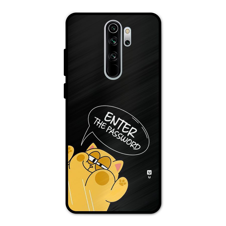 Enter The Password Metal Back Case for Redmi Note 8 Pro