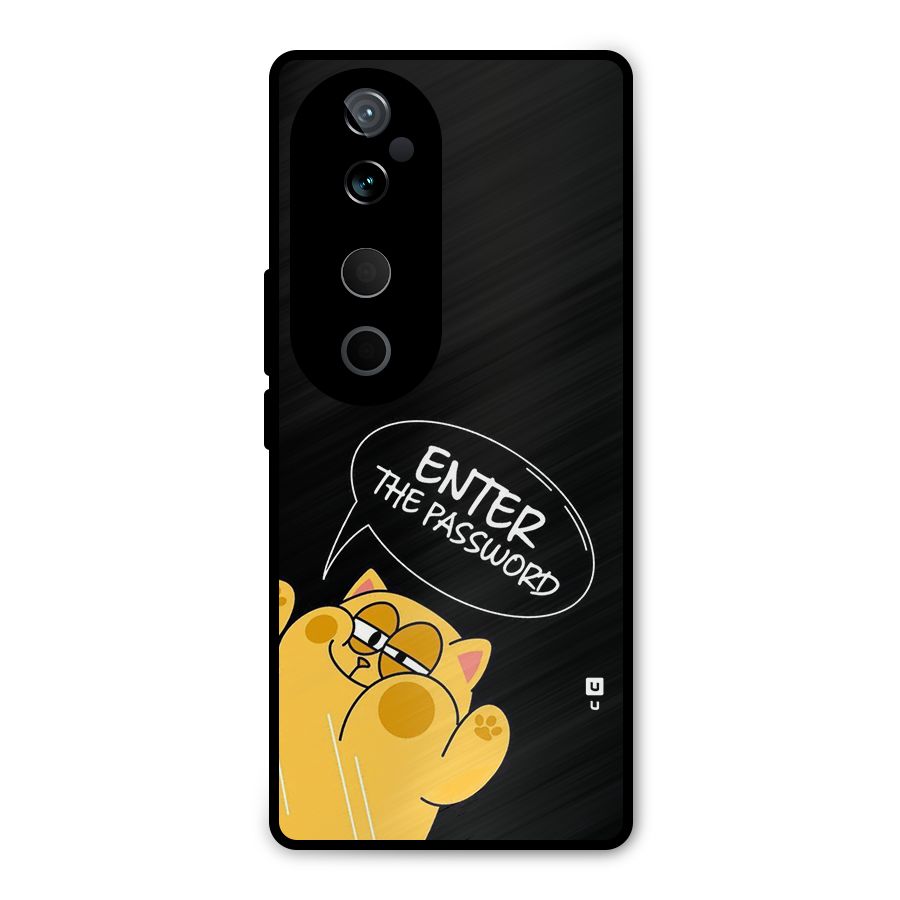 Enter The Password Metal Back Case for Vivo T3 Ultra